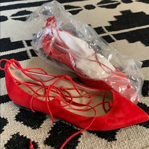 BNIB M. Gemi Brezza, ruby suede size 38.5